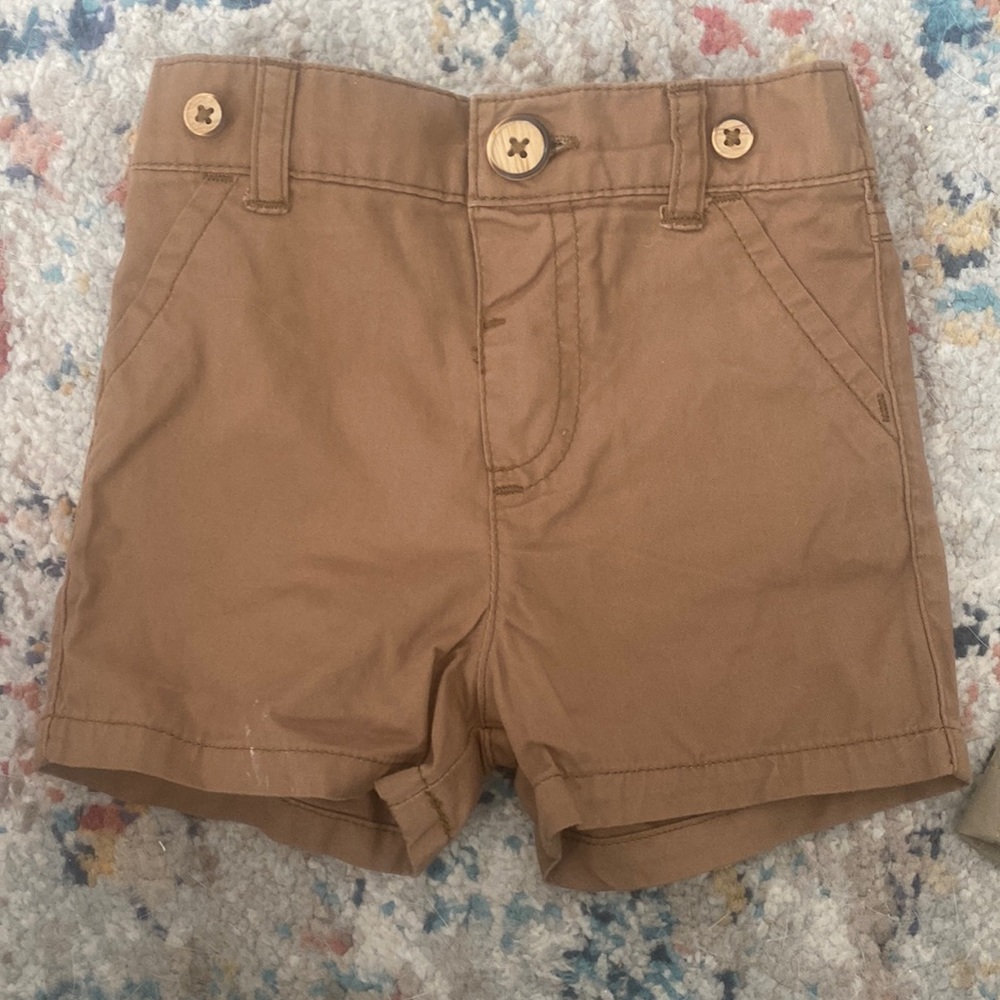 3-6 month boys khaki shorts!